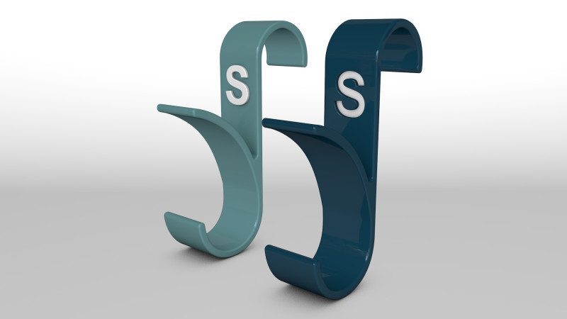 Hanger Bathroom 3D print model letter S 3D print model 3D-printmodel .c4d .max .obj .3ds .fbx .stl .blend