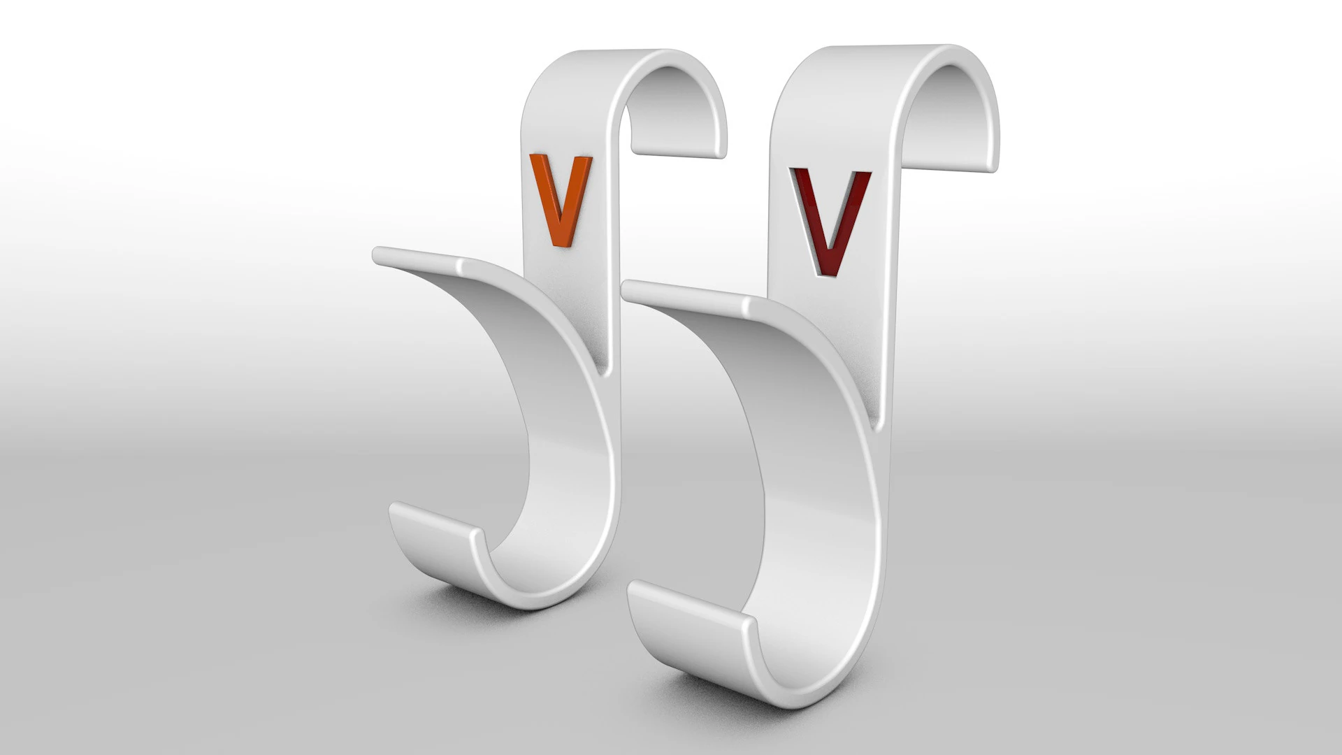 Hanger Bathroom 3D print model letter V 3D print model 3D Print Model .c4d .max .obj .3ds .fbx .stl .blend 