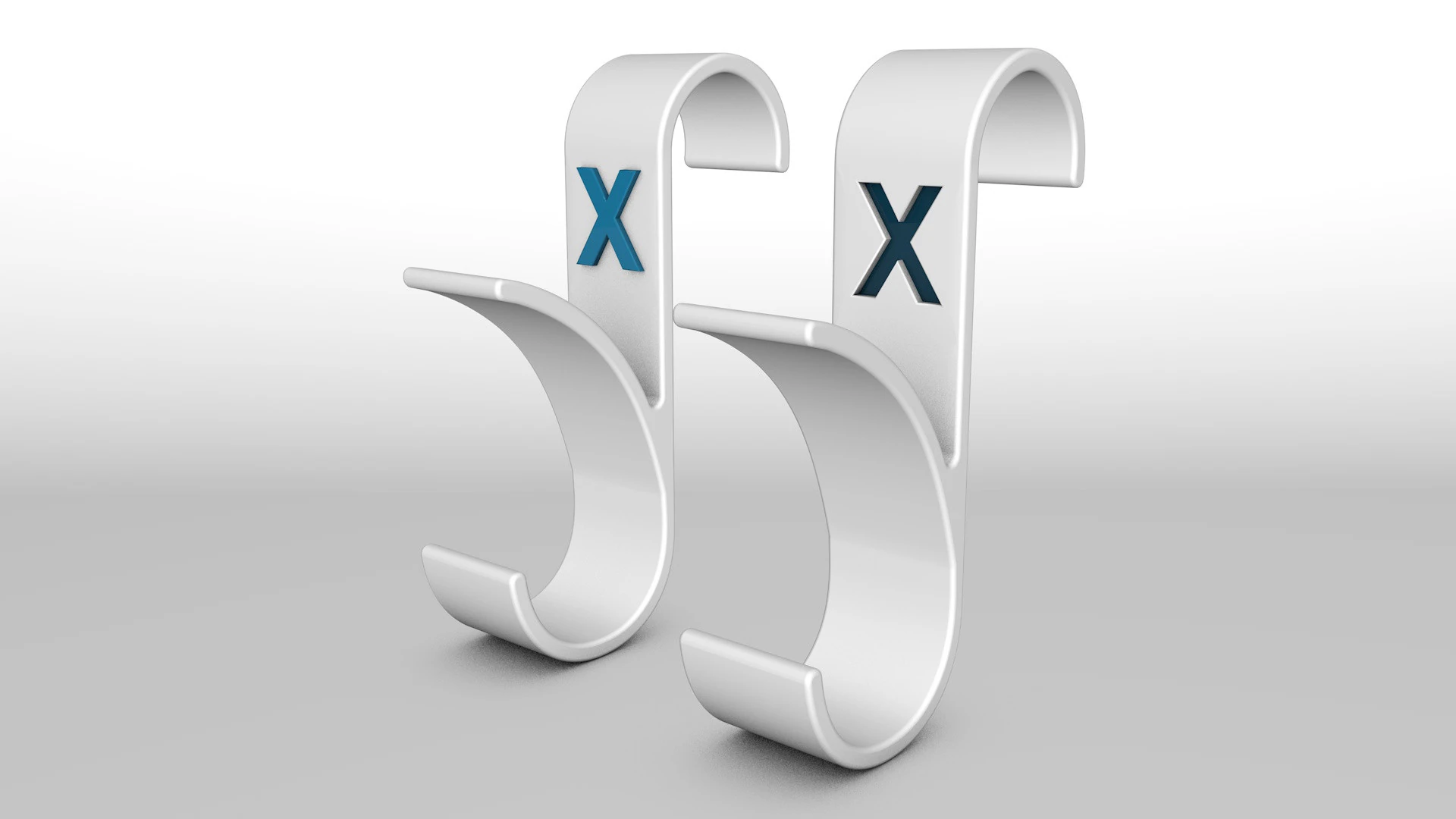 Modello di stampa 3D del bagno appendiabiti lettera X Modello di stampa 3D Modello di stampa 3D .c4d .max .obj .3ds .fbx .stl .blend