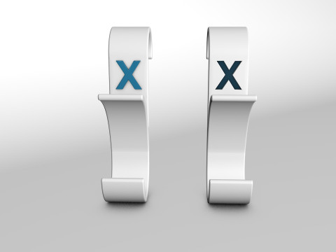 Hanger Bathroom 3D print model letter X 3D print model 3D Print Model
