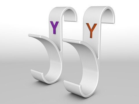 Hanger Bathroom 3D print model letter Y 3D print model 3D Принт Модель