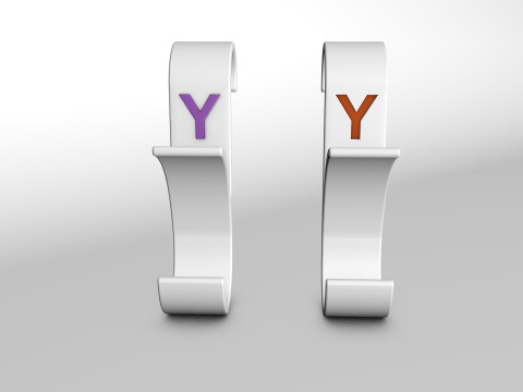 Hanger Bathroom 3D print model letter Y 3D print model 3D 打印模型
