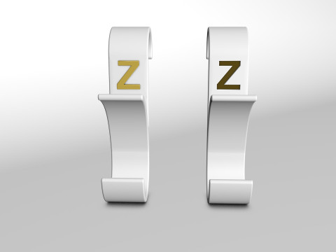 Hanger Bathroom 3D print model letter Z 3D print model 3D Принт Модель