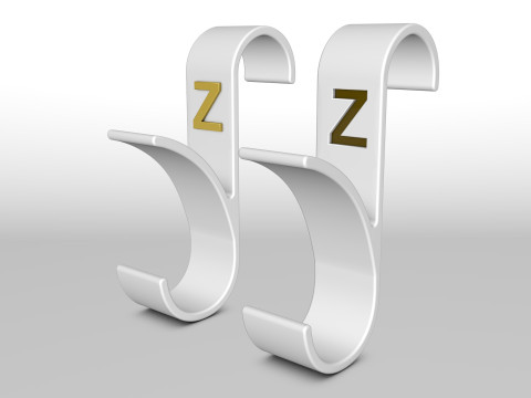 Hanger Bathroom 3D print model letter Z 3D print model 3D-printmodel