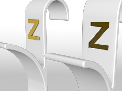 Hanger Bathroom 3D print model letter Z 3D print model 3D-printmodel