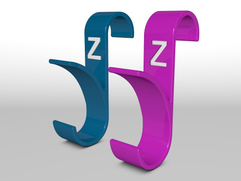 Hanger Bathroom 3D print model letter Z 3D print model 3D-printmodel