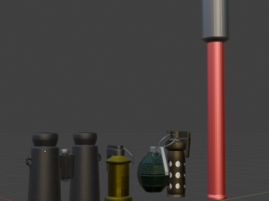 LOW POLY Military Pack 3D 模型