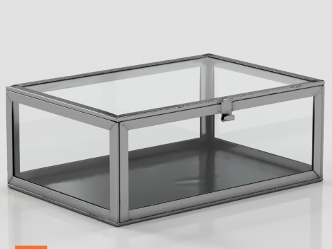 Glass Box HM Glasask - Silver - Cooper 3D Model
