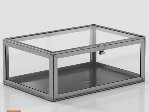 Glass Box HM Glasask - Silver - Cooper 3D Model