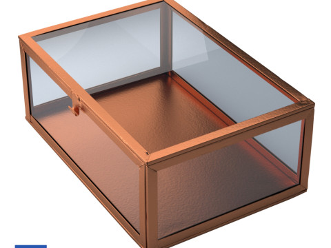 Glass Box HM Glasask - Silver - Cooper 3D Model