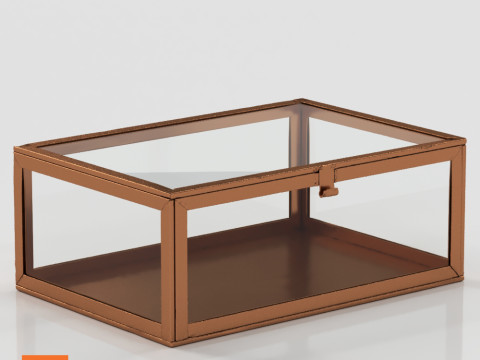 Glass Box HM Glasask - Silver - Cooper 3D Model