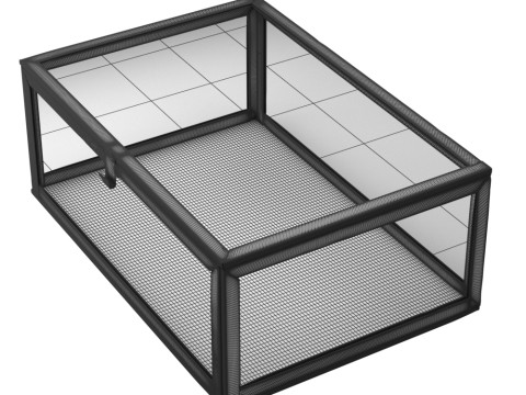 Glass Box HM Glasask - Silver - Cooper 3D Model