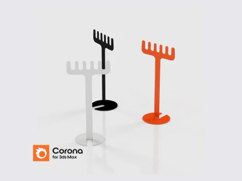 Jewelry Design Necklace Hanger 3D Model