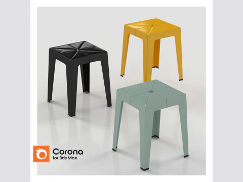 Sgabello Tuck Modello 3D