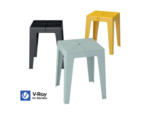 Tuck Stool 3D Model