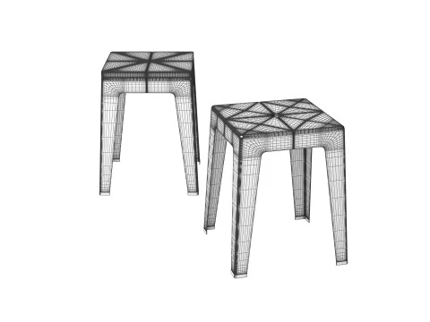 Tuck Stool 3D Model