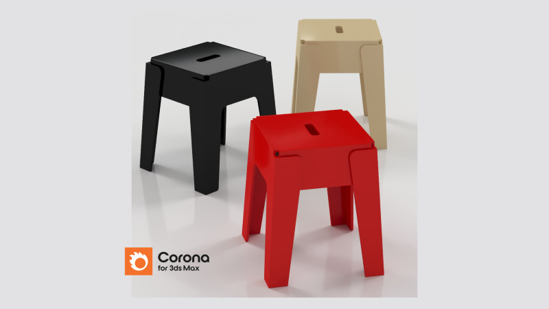 Stool design 3D 모델 .c4d .max .obj .3ds .fbx .stl .blend