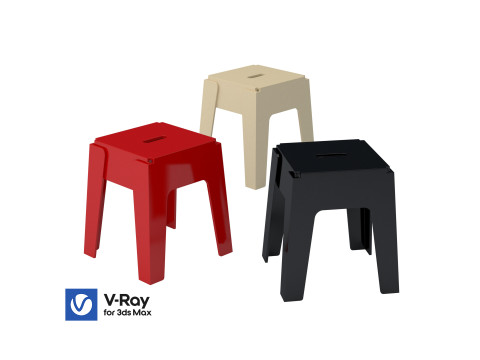 Stool design 3D 모델