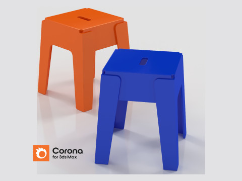 Stool design 3D 모델