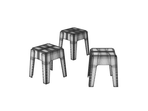 Stool design 3D 모델