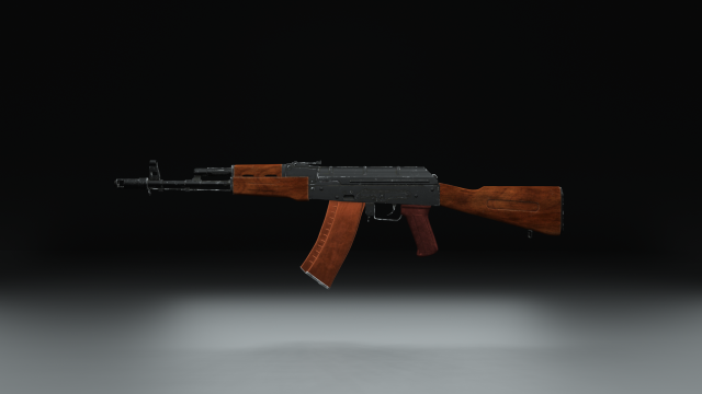 Ak-47 Model 3D .c4d .max .obj .3ds .fbx .stl .blend 
