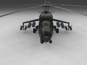 Mi-24D Model 3D