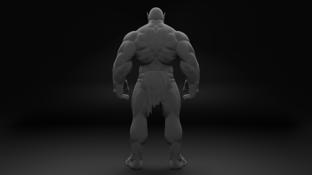 Orc 3D Модель .c4d .max .obj .3ds .fbx .stl .blend 