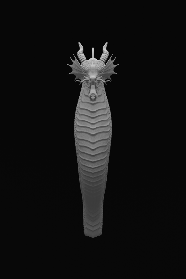 Dragon statue Modelo 3D .c4d .max .obj .3ds .fbx .stl .blend 