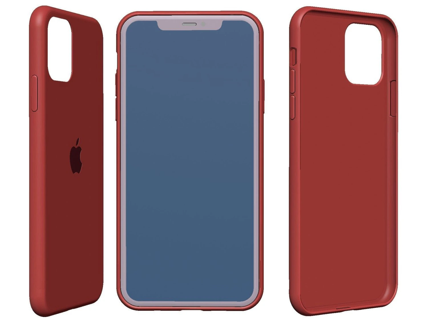 Case iPhone 11 3D Model .c4d .max .obj .3ds .fbx .stl .blend 