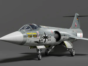 F104G Modelo 3D