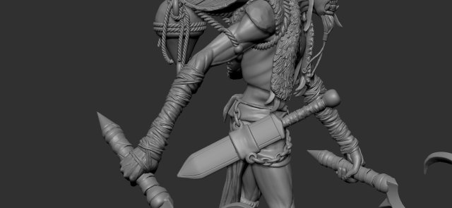 Giant warrior Carrier 3D print model 3D 모델 .c4d .max .obj .3ds .fbx .stl .blend 