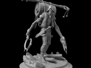 Giant warrior Carrier 3D print model 3D 모델
