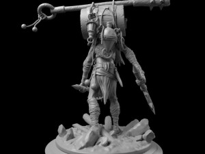 Giant warrior Carrier 3D print model 3D 모델
