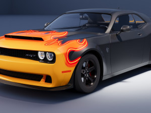 Dodge Demon SRT 3D Model