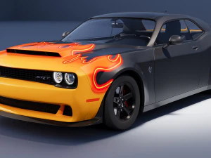 Esquivar demonio SRT Modelo 3D