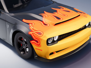Dodge Demon SRT Modelo 3D