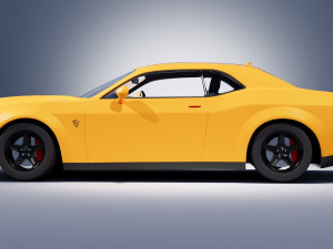Dodge Demon SRT Modelo 3D
