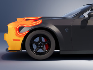 Dodge Demon SRT Modelo 3D