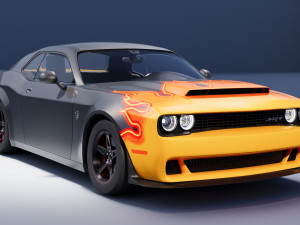 Dodge Demon SRT Modelo 3D