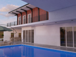 Villa enivroment Model 3D