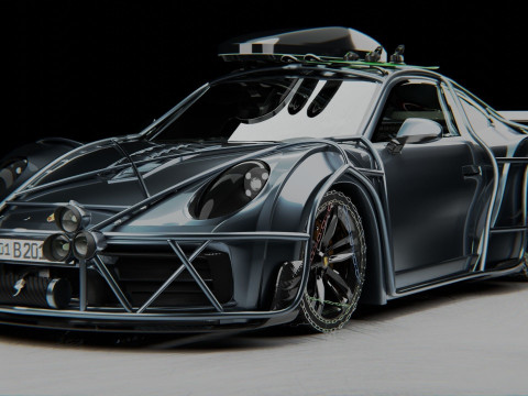 Porsche Carrera 3D Model