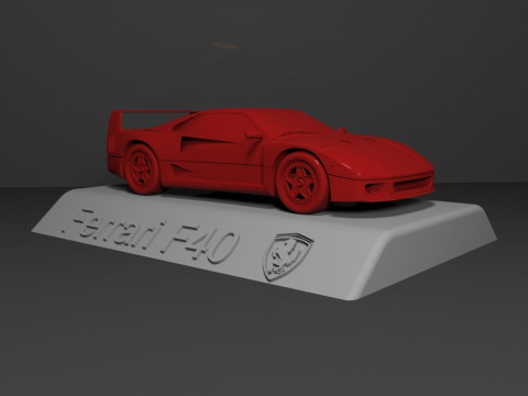 Ferrari F40 3D 프린트 모델