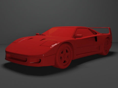 Ferrari F40 Modelo de Impressão 3D