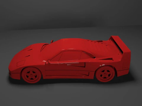 Ferrari F40 3D Print Model
