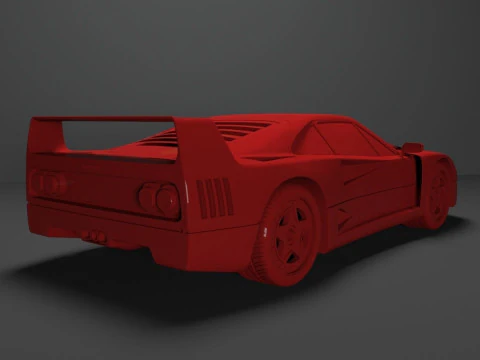 Ferrari F40 3D Print Model