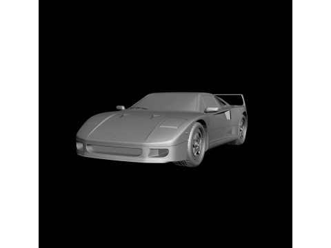 Ferrari F40 Modelo de Impressão 3D