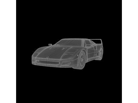 Ferrari F40 Modelo de Impressão 3D