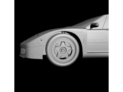 Ferrari F40 Modelo de Impressão 3D