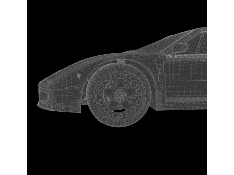 Ferrari F40 3D Print Model