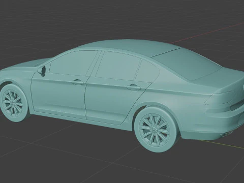 Volkswagen Passat 3D Print Model